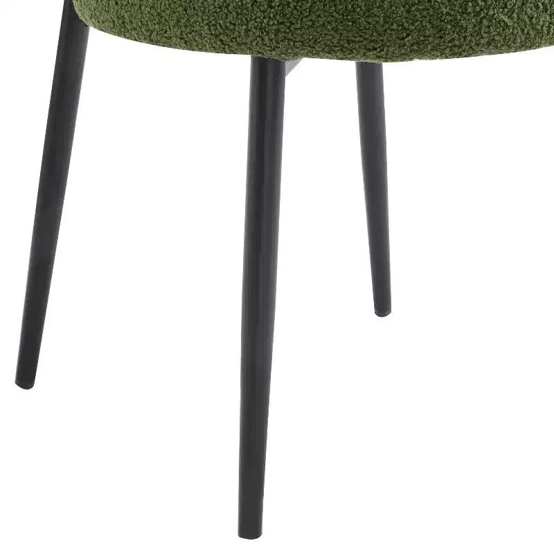 Chaise de salle à manger rembourrée Christopher Knight Home Atrass avec pieds en métal (Lot de 2)