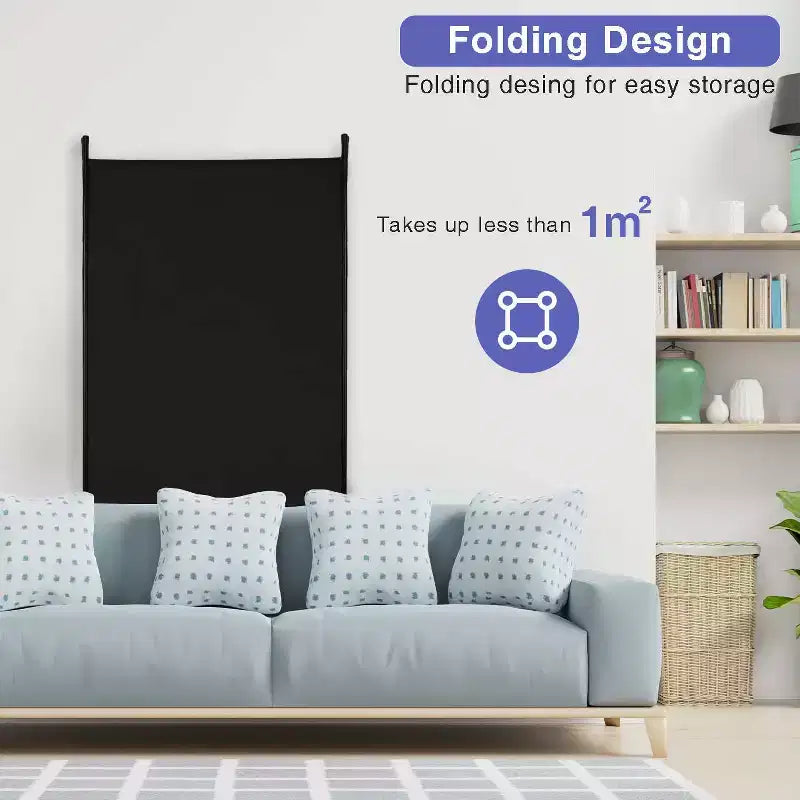 FDW Séparateur de pièce polyvalent à 3 panneaux Pliable Écran d'intimité avec cadre en métal Séparateur d'espace Mur de fond Séparateurs de pièce autoportants