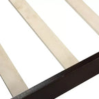 Lit plateforme Whisen Wood avec design traîneau, tête de lit, pied de lit et support à lattes robuste
