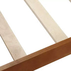 Lit plateforme Whisen Wood avec design traîneau, tête de lit, pied de lit et support à lattes robuste