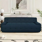 Modern Minimalist Style Tufted Design Upholstered Sofa, 3-Seat Compression Sofa for Living Room, Bedroom, and Apartment