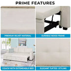 Canapé d'angle réversible Home Imports Emporium avec couchage, canapé convertible avec méridienne de rangement, design peu encombrant pour salons modernes