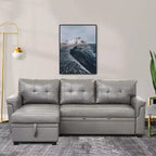Canapé d'angle réversible Home Imports Emporium avec couchage, canapé convertible avec méridienne de rangement, design peu encombrant pour salons modernes