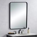 Miroir mural rectangulaire noir Uttermost Rexi 24 x 38