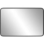 Miroir mural rectangulaire noir Uttermost Rexi 24 x 38