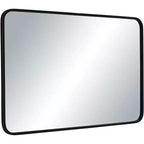 Miroir mural rectangulaire noir Uttermost Rexi 24 x 38