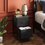 Tables de chevet lot de 2, commode 2 tiroirs pour chambre à coucher, table d'appoint pour chambre à coucher, dortoir universitaire