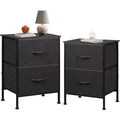 Tables de chevet lot de 2, commode 2 tiroirs pour chambre à coucher, table d'appoint pour chambre à coucher, dortoir universitaire