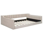 Lit de repos Whisen Upholstery avec pochette de rangement latérale, facile à assembler