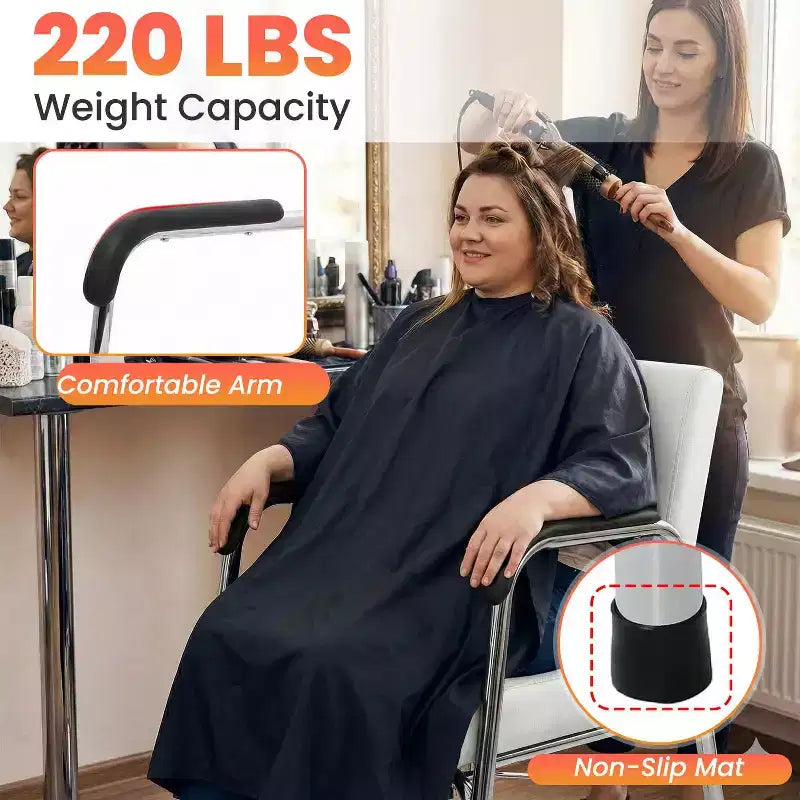 FDW Nouveau Fauteuil de Lavage Moderne Inclinable Automatique Noir pour Salon de Coiffure et Spa