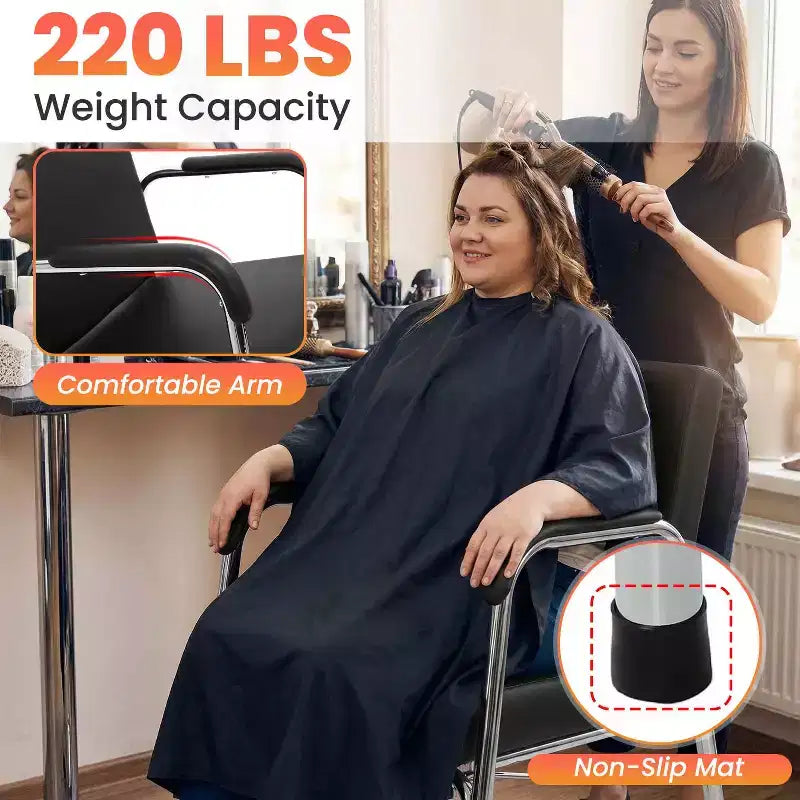 FDW Nouveau Fauteuil de Lavage Moderne Inclinable Automatique Noir pour Salon de Coiffure et Spa