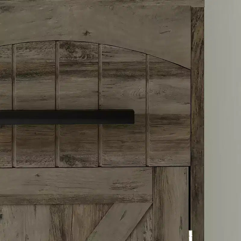 Meuble de rangement étroit HOMCOM pour salle de bain style ferme avec tiroir encastré, armoire de rangement haute et mince avec porte coulissante