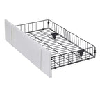 Cadre de lit rembourré VECELO pour enfants, lit double avec tiroir de rangement, lit plateforme avec tête de lit en forme de nuage, bleu