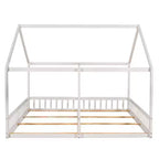 Lits plateformes de maison en bois Whisen Morden Design de taille double avec 2 lits partagés