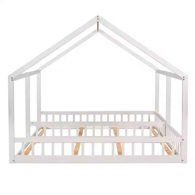 Lits plateformes de maison en bois Whisen Morden Design de taille double avec 2 lits partagés