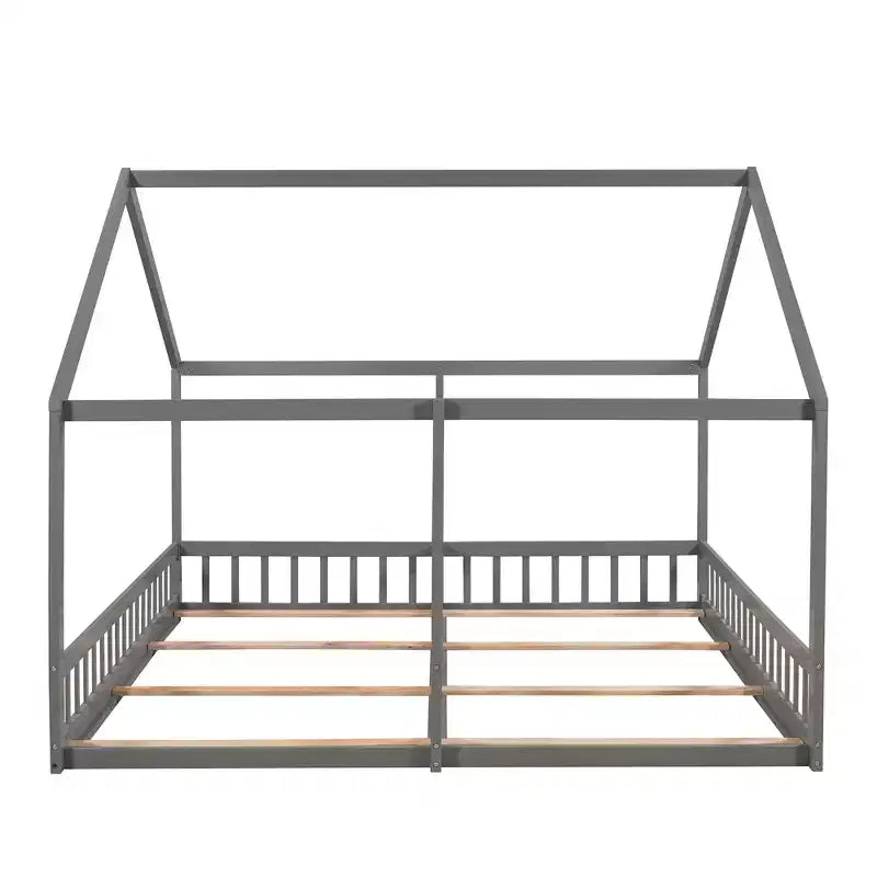 Lits plateformes de maison en bois Whisen Morden Design de taille double avec 2 lits partagés