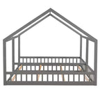 Lits plateformes de maison en bois Whisen Morden Design de taille double avec 2 lits partagés