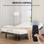 Cadre de lit motorisé ergonomique JIONJOY avec télécommande sans fil – Inclinaison indépendante de la tête/des pieds, moteur silencieux, idéal pour se détendre, travailler, lire et regarder la télévision