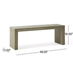 Banc de salle à manger Christopher Knight Home Anillo de 48 po en bois d'acacia de style champêtre