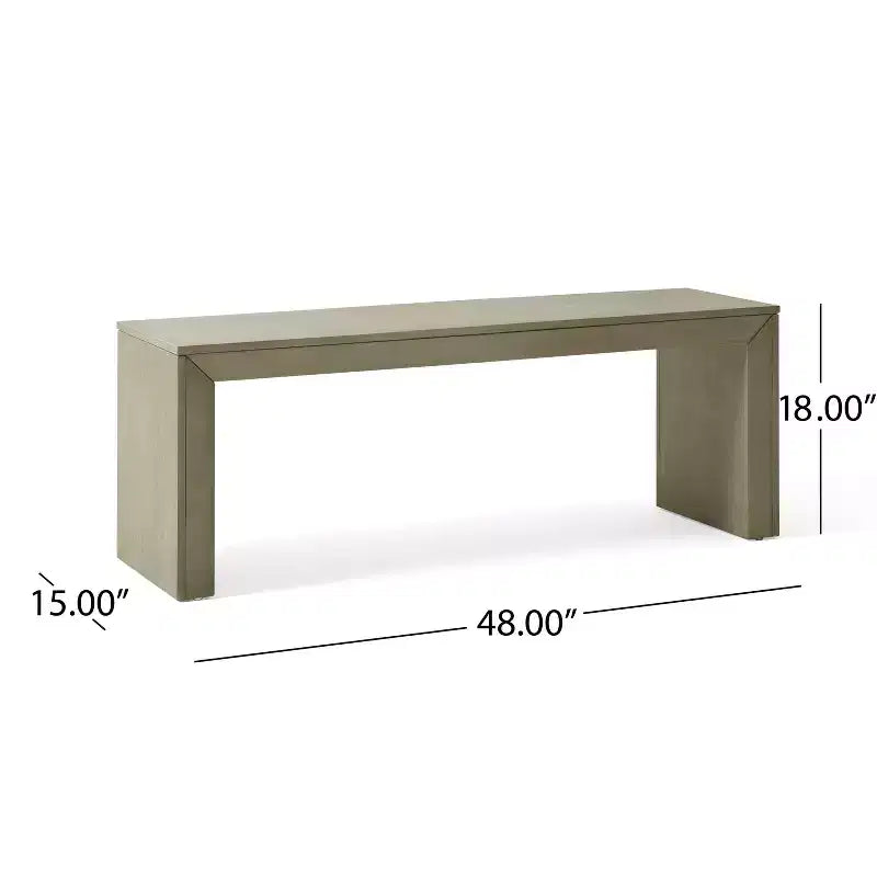 Banc de salle à manger Christopher Knight Home Anillo de 48 po en bois d'acacia de style champêtre