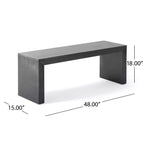 Banc de salle à manger Christopher Knight Home Anillo de 48 po en bois d'acacia de style champêtre