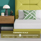 BestMassage Matelas en mousse à mémoire de forme et gel de 15,2 cm, fermeté moyenne, pour un sommeil frais et un soulagement de la pression, certifié CertiPUR-US