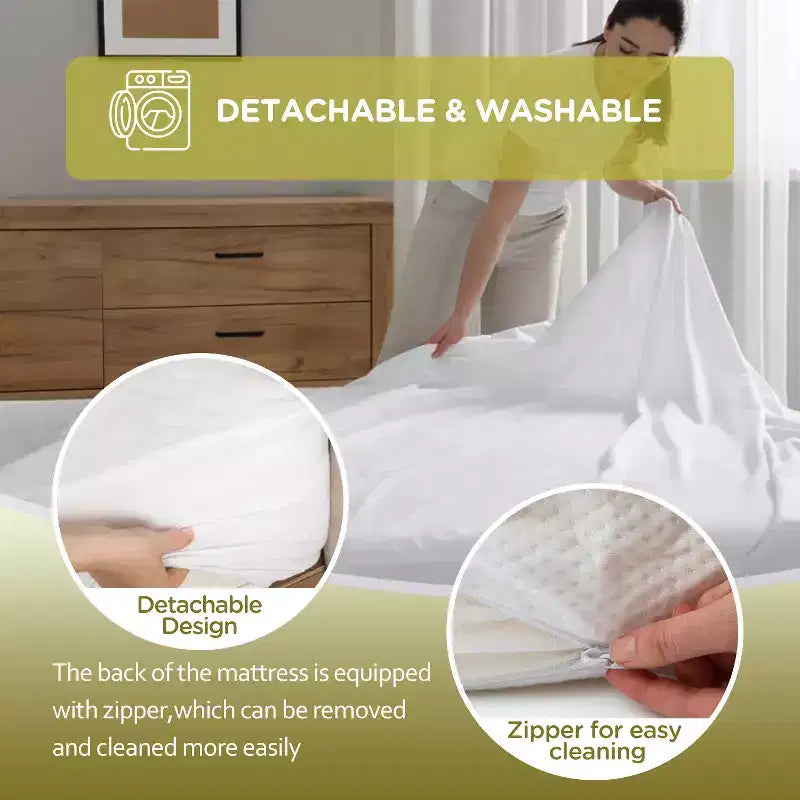 BestMassage Matelas en mousse à mémoire de forme et gel de 15,2 cm, fermeté moyenne, pour un sommeil frais et un soulagement de la pression, certifié CertiPUR-US