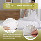 BestMassage Matelas en mousse à mémoire de forme et gel de 15,2 cm, fermeté moyenne, pour un sommeil frais et un soulagement de la pression, certifié CertiPUR-US