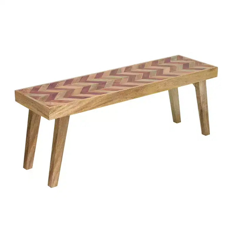 Banc de salle à manger bohème fait main Christopher Knight Home Katniss en bois de manguier