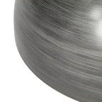 Table basse marteau 24W en métal avec motif sablier, argent antique - Christopher Knight Home