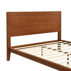 Cadre de lit plateforme en bambou pour lit double/grand lit/très grand lit avec lattes de support en bois, style moderne du milieu du siècle - ModernLuxe
