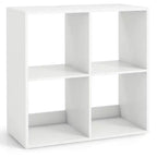 Costway Étagère Ouverte 4/6/8/9 Cases avec Kits Anti-basculement Meuble de Rangement Style Moderne pour Bureau