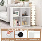 Costway Étagère Ouverte 4/6/8/9 Cases avec Kits Anti-basculement Meuble de Rangement Style Moderne pour Bureau