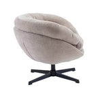 Fauteuil pivotant Christopher Knight Home Liamer en chenille avec pieds en métal