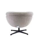 Fauteuil pivotant Christopher Knight Home Liamer en chenille avec pieds en métal