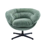 Fauteuil pivotant Christopher Knight Home Liamer en chenille avec pieds en métal