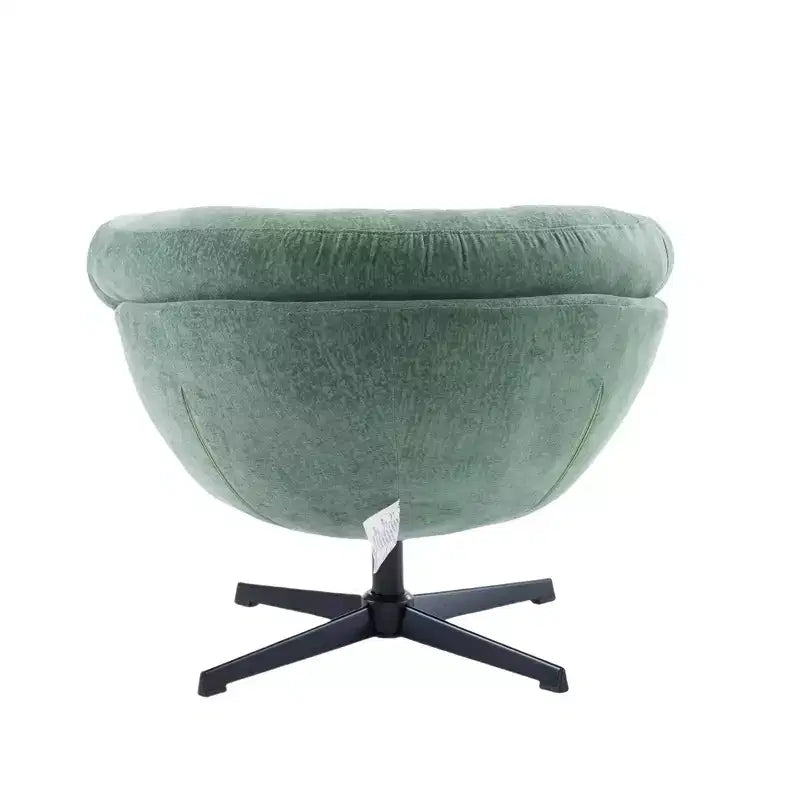 Fauteuil pivotant Christopher Knight Home Liamer en chenille avec pieds en métal