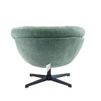 Fauteuil pivotant Christopher Knight Home Liamer en chenille avec pieds en métal