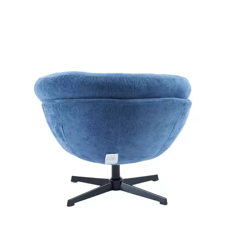 Fauteuil pivotant Christopher Knight Home Liamer en chenille avec pieds en métal