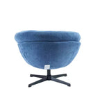 Fauteuil pivotant Christopher Knight Home Liamer en chenille avec pieds en métal