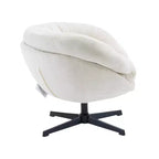 Fauteuil pivotant Christopher Knight Home Liamer en chenille avec pieds en métal