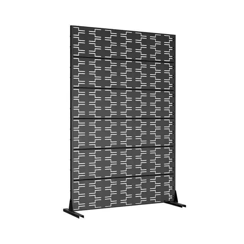 Panneau en acier galvanisé Brick 01 noir (ensemble de 6 pièces)