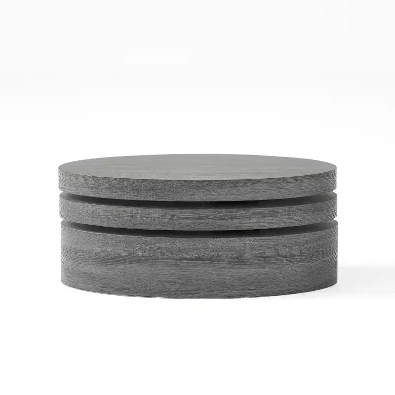 Table basse rotative 32W, ovale, noire - Merax