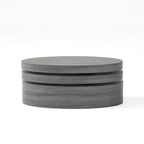 Table basse rotative 32W, ovale, noire - Merax