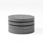 Table basse rotative 32W, ovale, noire - Merax