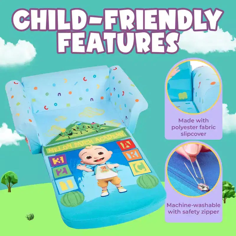 Marshmallow Furniture Canapé-lit en mousse compressible 2 en 1 pour enfants