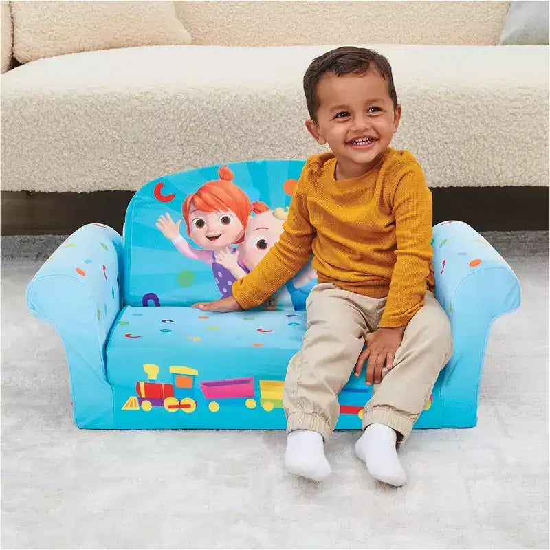 Marshmallow Furniture Canapé-lit en mousse compressible 2 en 1 pour enfants