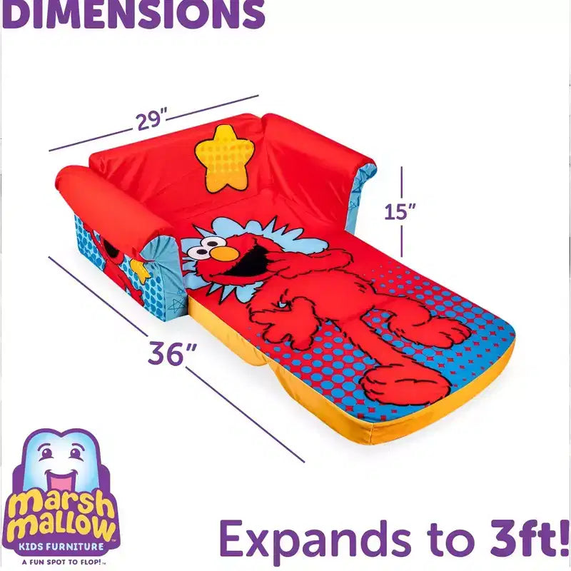 Marshmallow Furniture Canapé-lit en mousse compressible 2 en 1 pour enfants