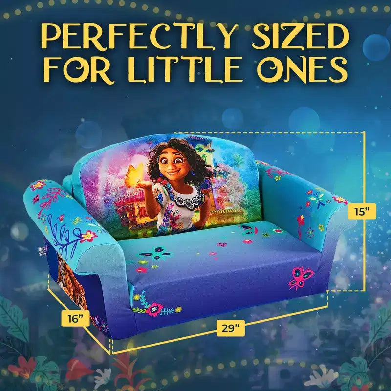 Marshmallow Furniture Canapé-lit en mousse compressible 2 en 1 pour enfants