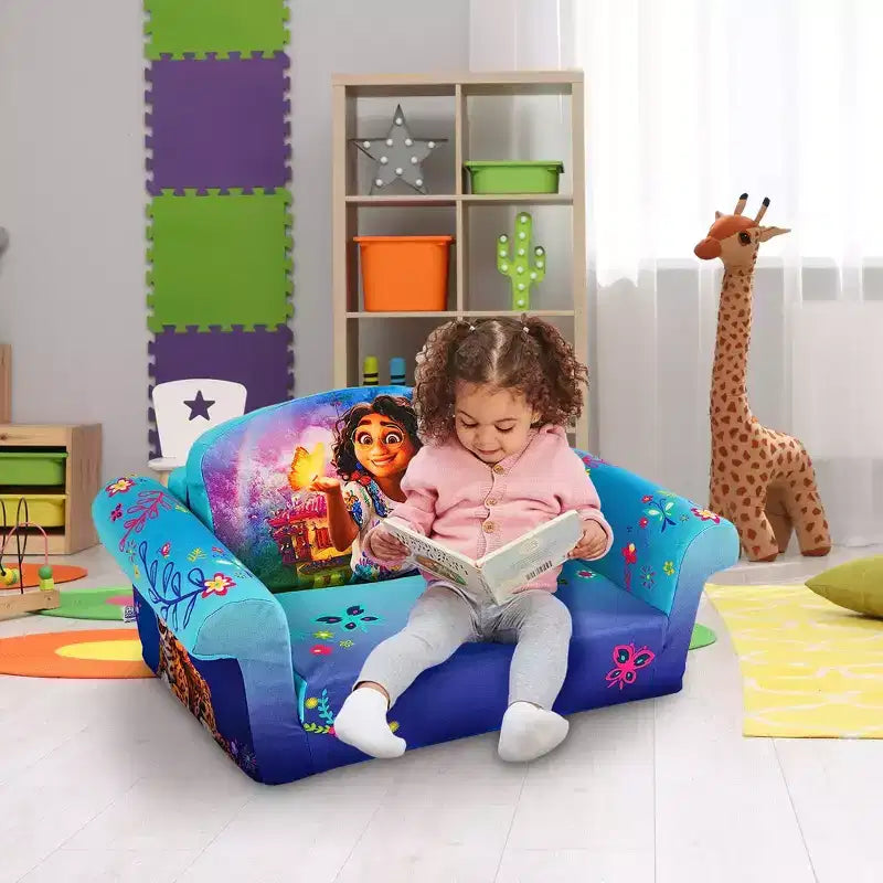 Marshmallow Furniture Canapé-lit en mousse compressible 2 en 1 pour enfants